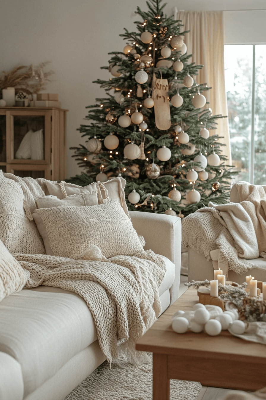 29 Minimalist Christmas Decor Ideas That Blend Simplicity and Holiday Joy 1 Calm Neutral Winter Haven