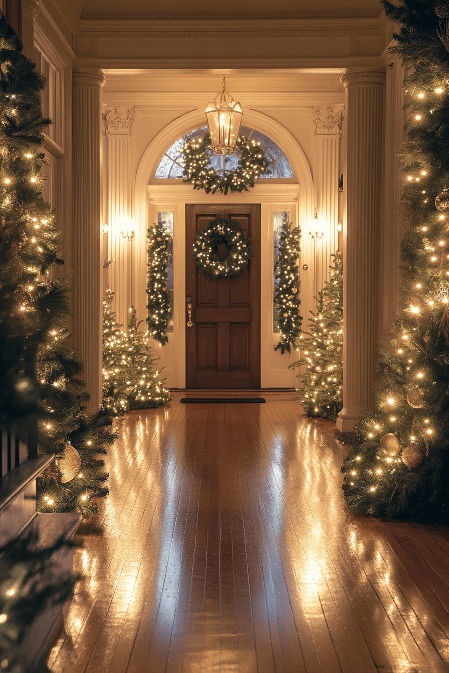 29 Christmas Decorating Ideas That Capture the Magic of Christmas 1 Radiant Entryway Holiday Welcome