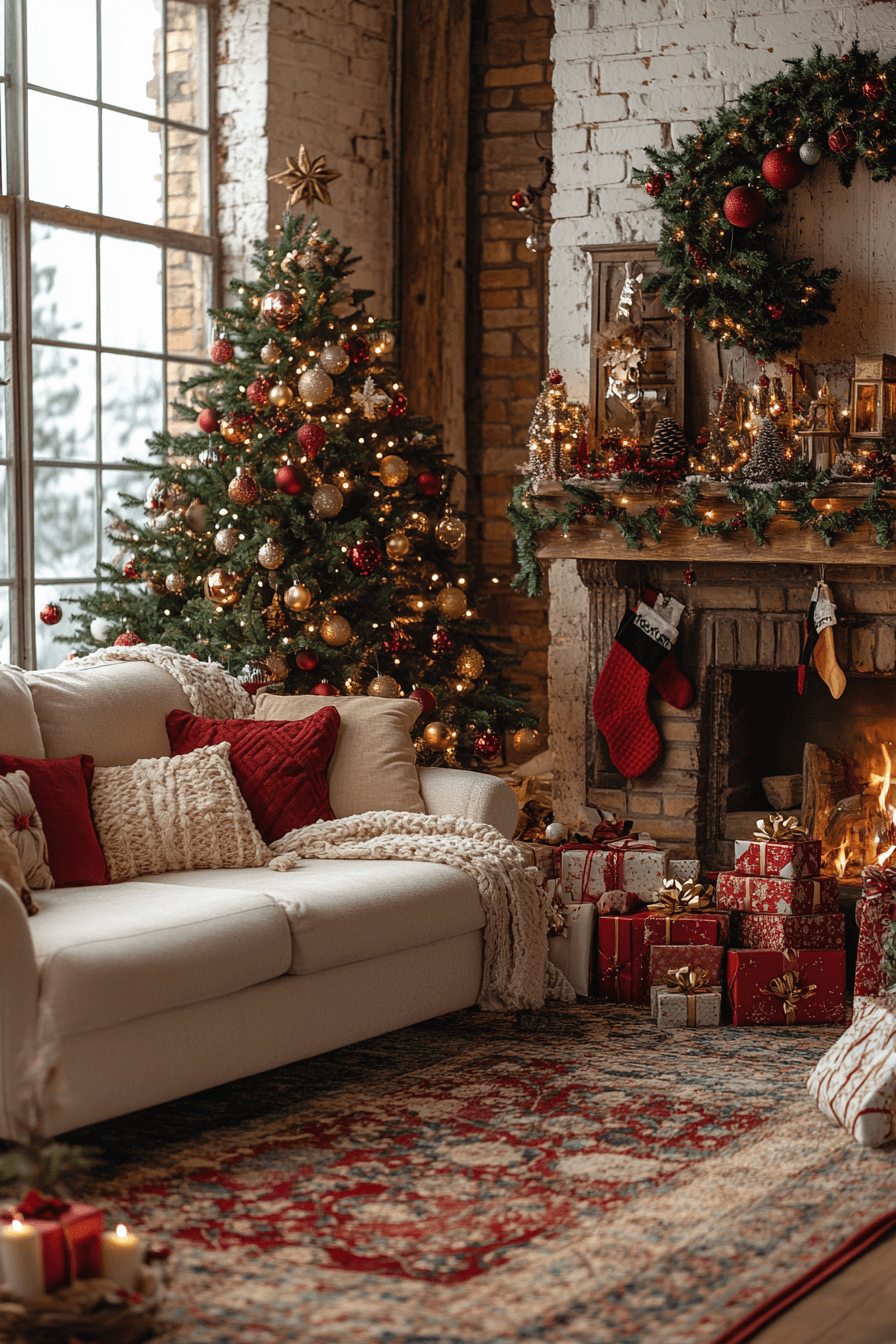 1 Warm Living Room Holiday Glow