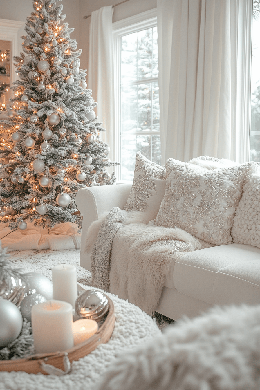 10 Frosted White Christmas Glow