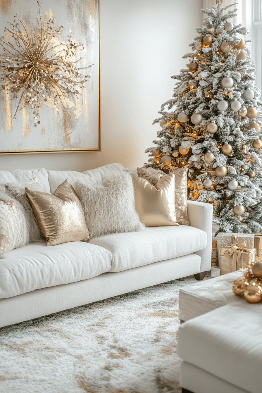 29 Christmas Decorating Ideas That Capture the Magic of Christmas 10 Glam Movie Lounge Holiday Nights