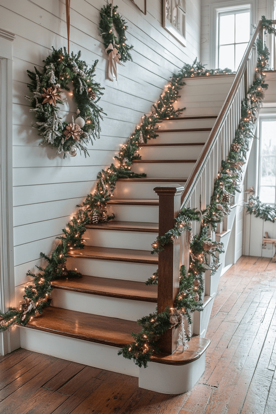 10 Staircase Garland Christmas Magic