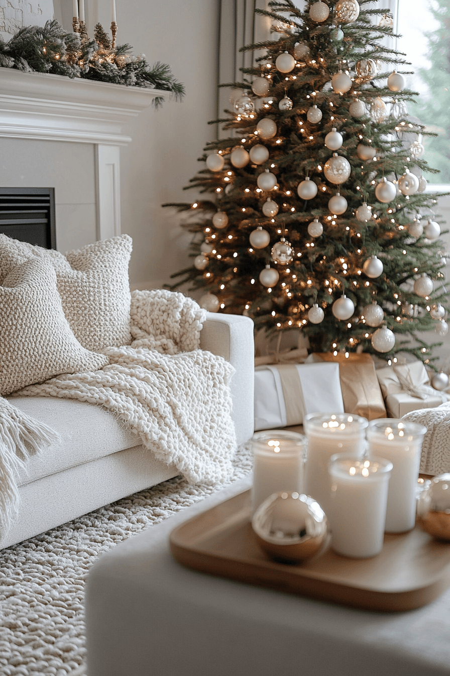 29 Minimalist Christmas Decor Ideas That Blend Simplicity and Holiday Joy 11 Sleek Contemporary Holiday Ease