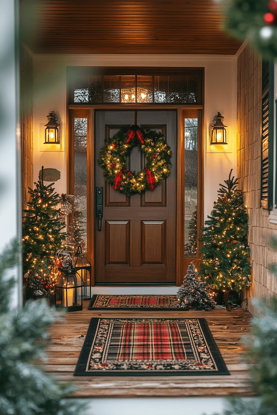 29 Front Porch Christmas Decor Styles to Create a Warm Winter Greeting 12 Cozy Wreath Winter Haven