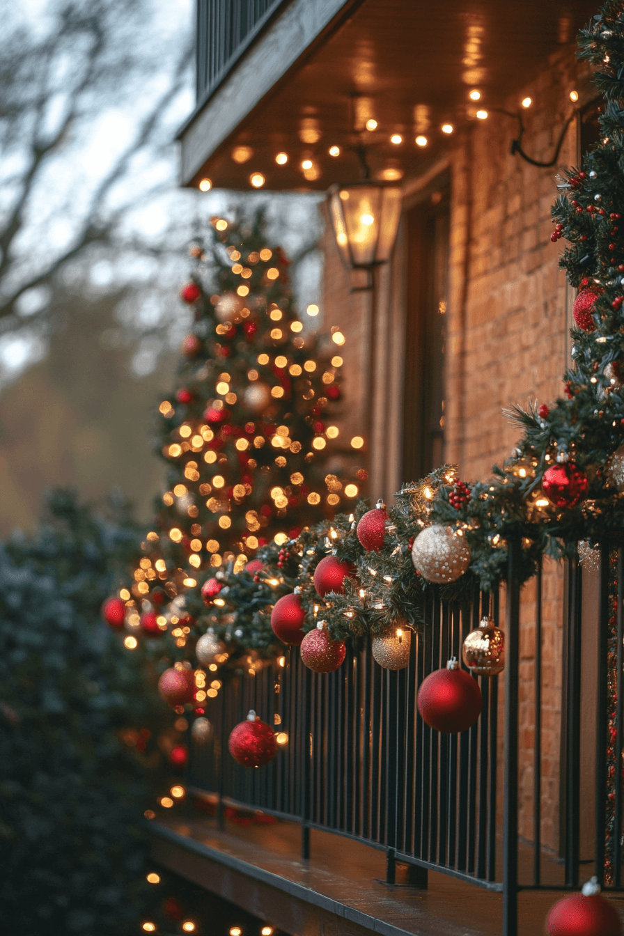 29 Christmas Decorating Ideas That Capture the Magic of Christmas 14 Starlit Balcony Winter Escape