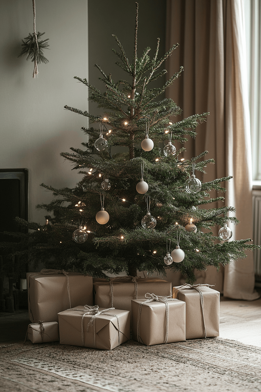 29 Minimalist Christmas Decor Ideas That Blend Simplicity and Holiday Joy 15 Refined Tree Subtle Beauty