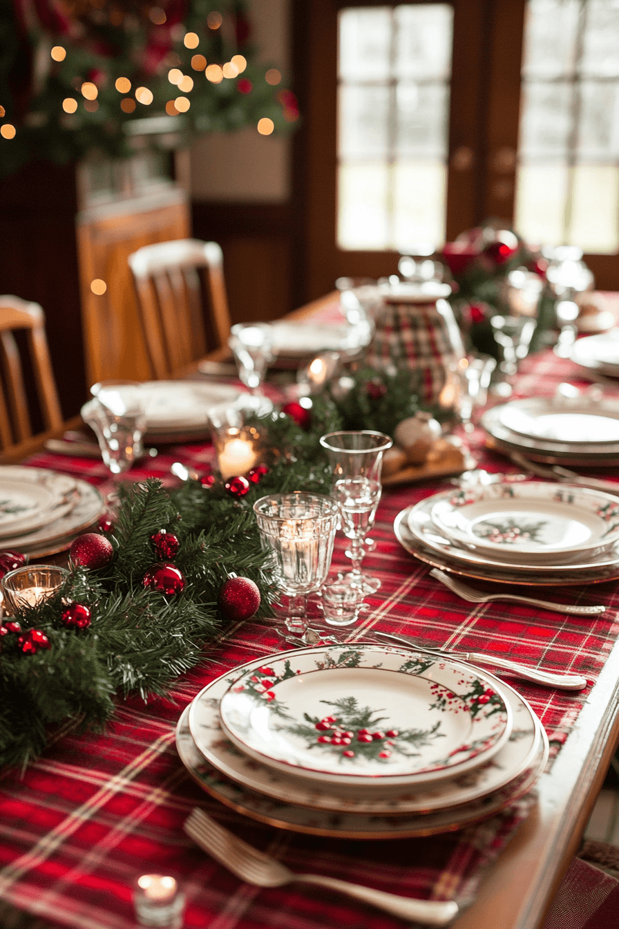 17 Plaid Holiday Table Cheer