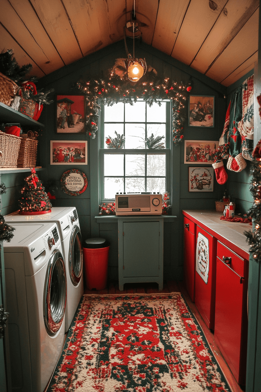 18 Joyful Laundry Holiday Corner