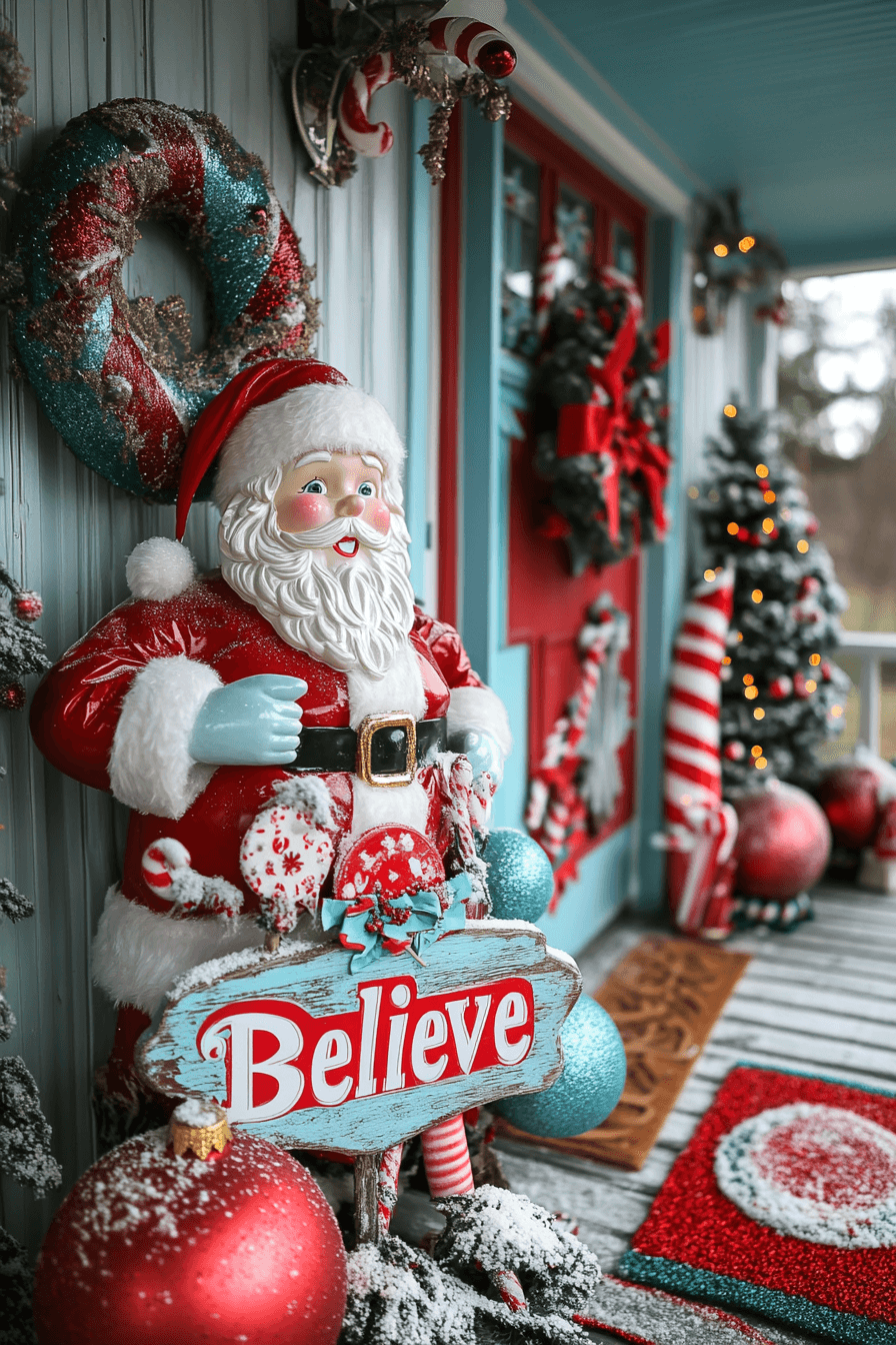 29 Front Porch Christmas Decor Styles to Create a Warm Winter Greeting 18 Whimsical Noel Porch Delight