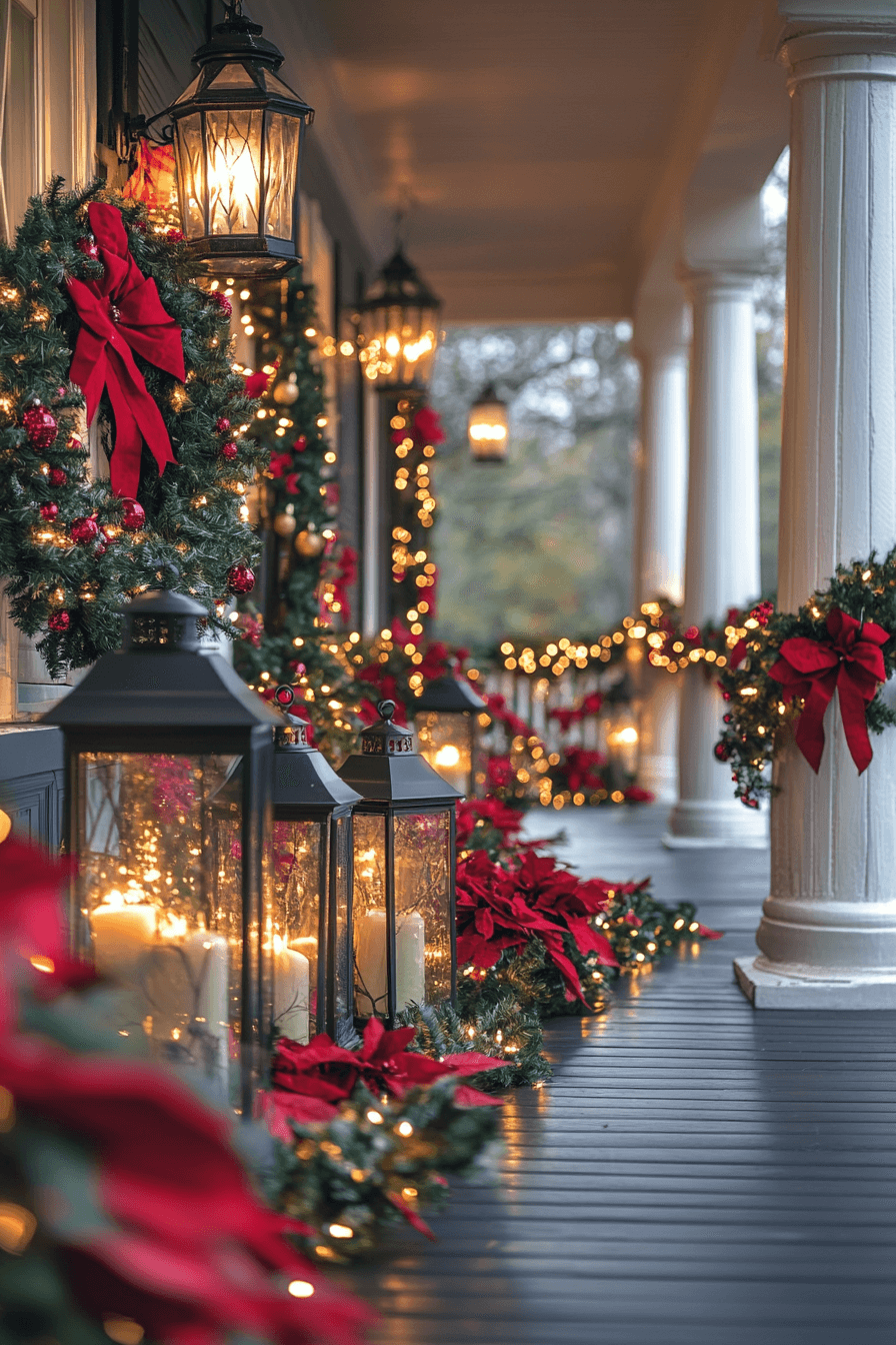 29 Front Porch Christmas Decor Styles to Create a Warm Winter Greeting 19 Cheer Filled Entryway Glow