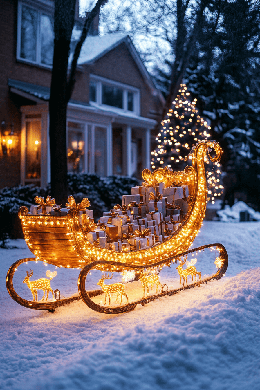 19 Santa Sleigh Yard Magic