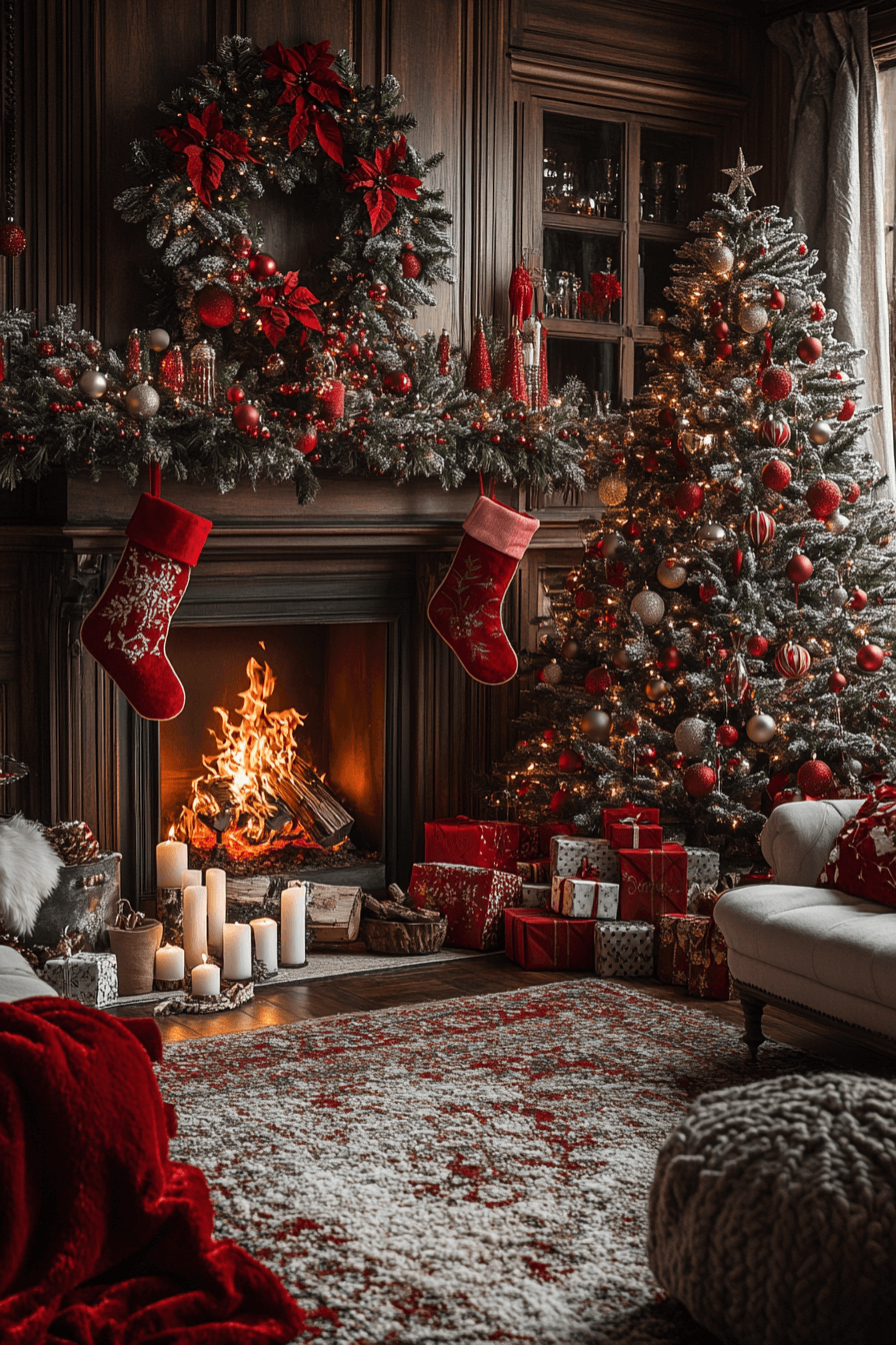 29 Christmas Decorating Ideas That Capture the Magic of Christmas 2 Cozy Living Room Winter Glow