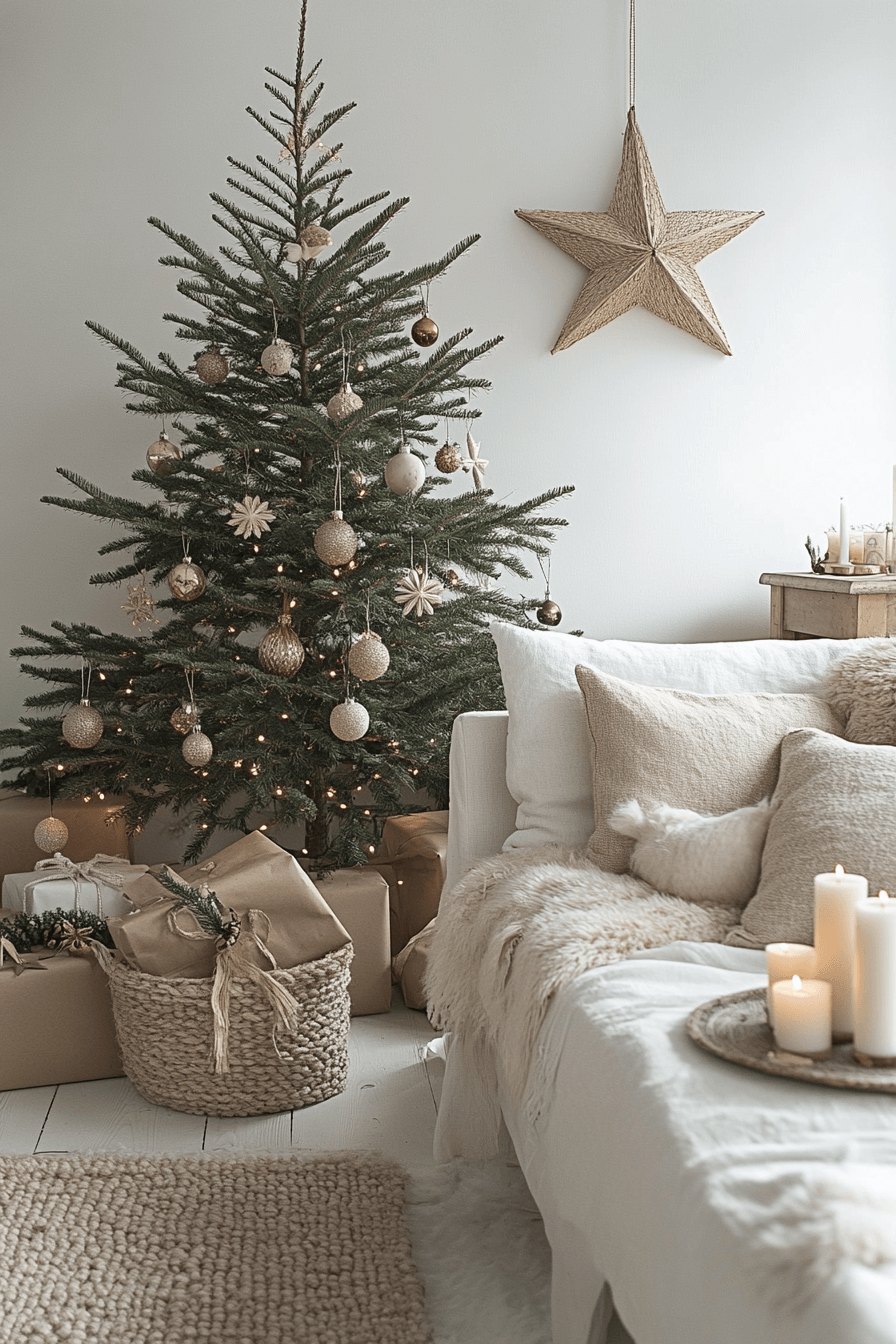 29 Minimalist Christmas Decor Ideas That Blend Simplicity and Holiday Joy 20 Nordic Glow Holiday Moment