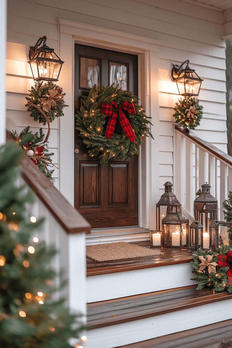 20 Plaid Porch Christmas Comfort