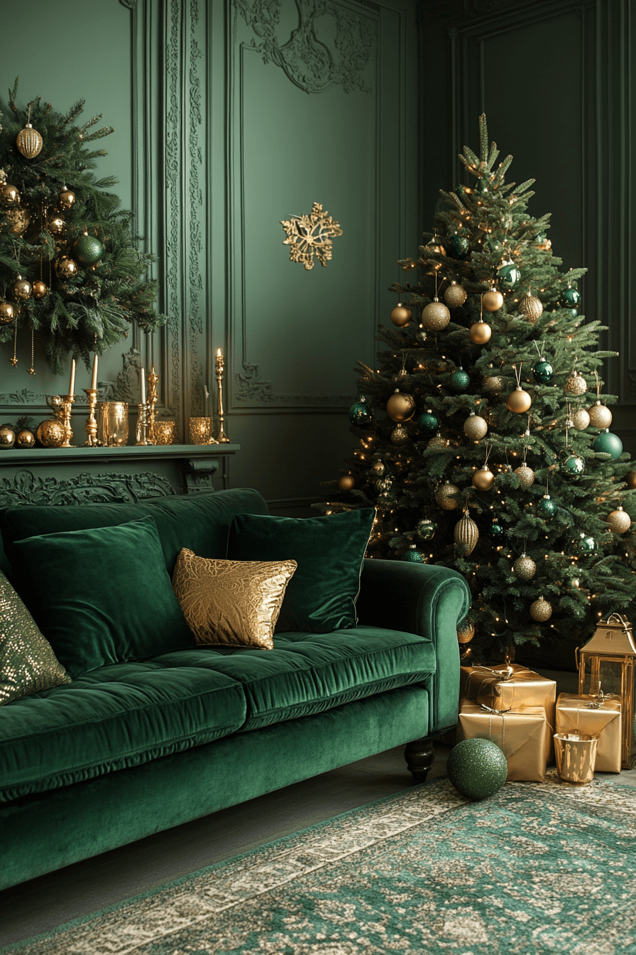 21 Deep Emerald Holiday Charm