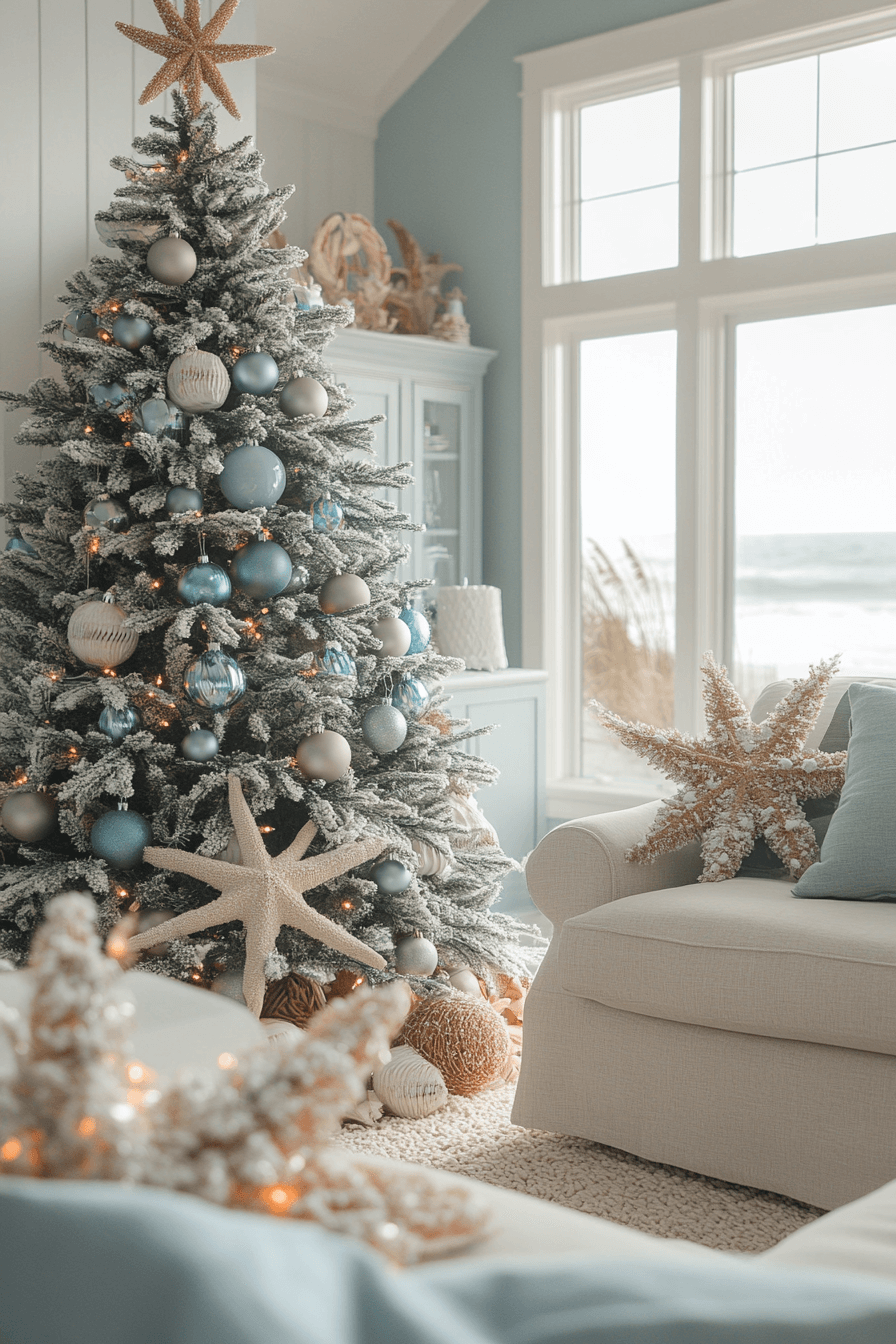 29 Christmas Decorating Ideas That Capture the Magic of Christmas 22 Coastal Holiday Bliss Vibes