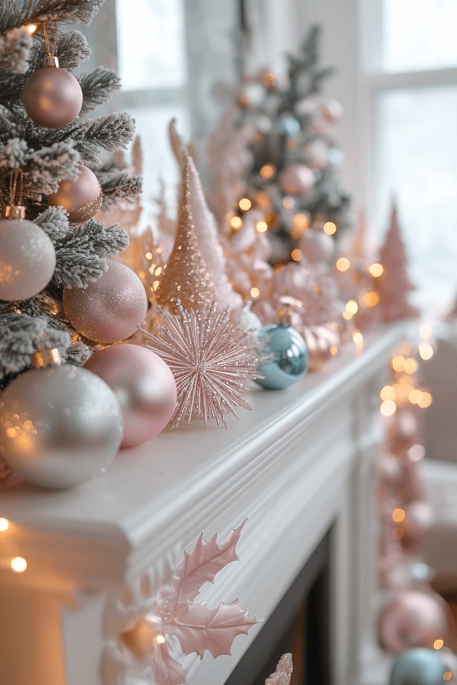 29 Christmas Mantel Decor Ideas That Turn Your Fireplace Into a Holiday Showpiece 22 Fairy Light Holiday Magic