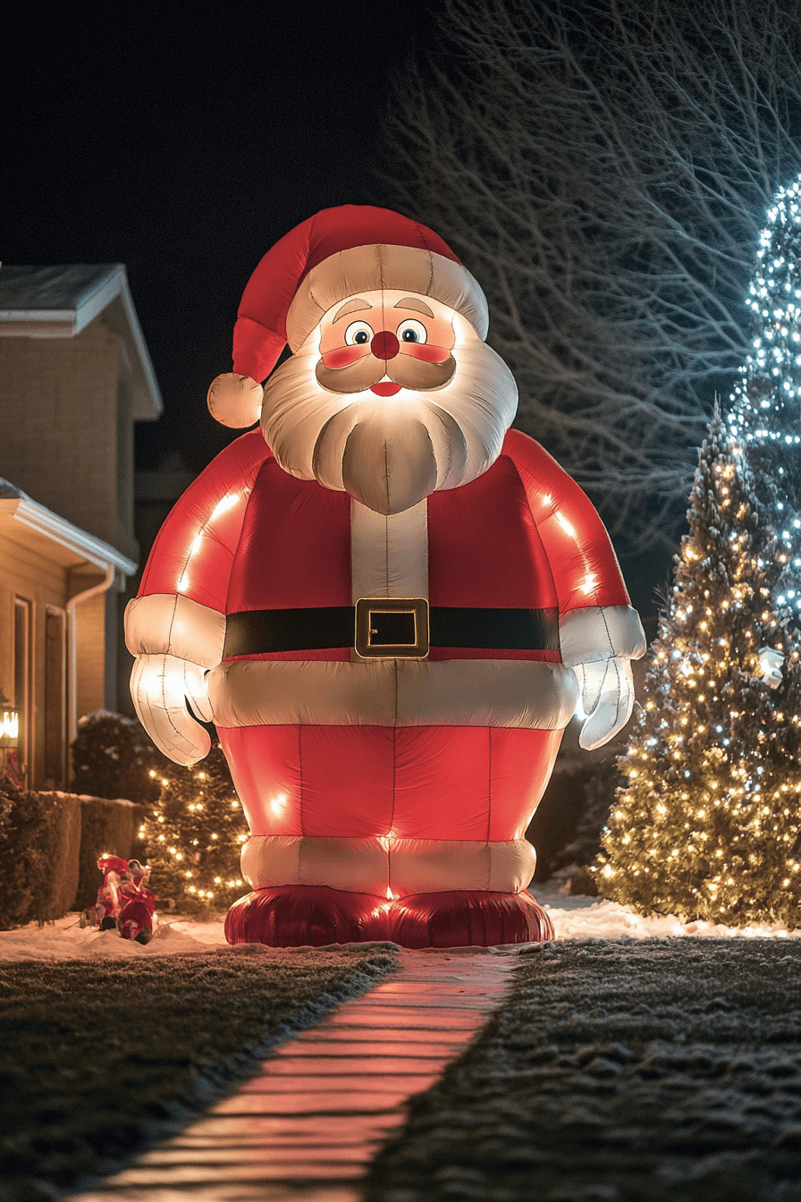 26 Inflatable Santa Joy Display