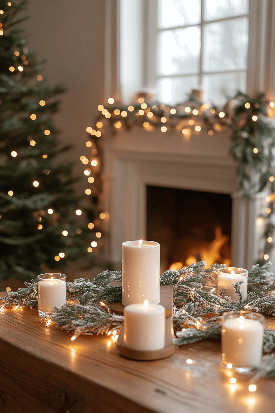 29 Minimalist Christmas Decor Ideas That Blend Simplicity and Holiday Joy 29 String Light Serene Magic