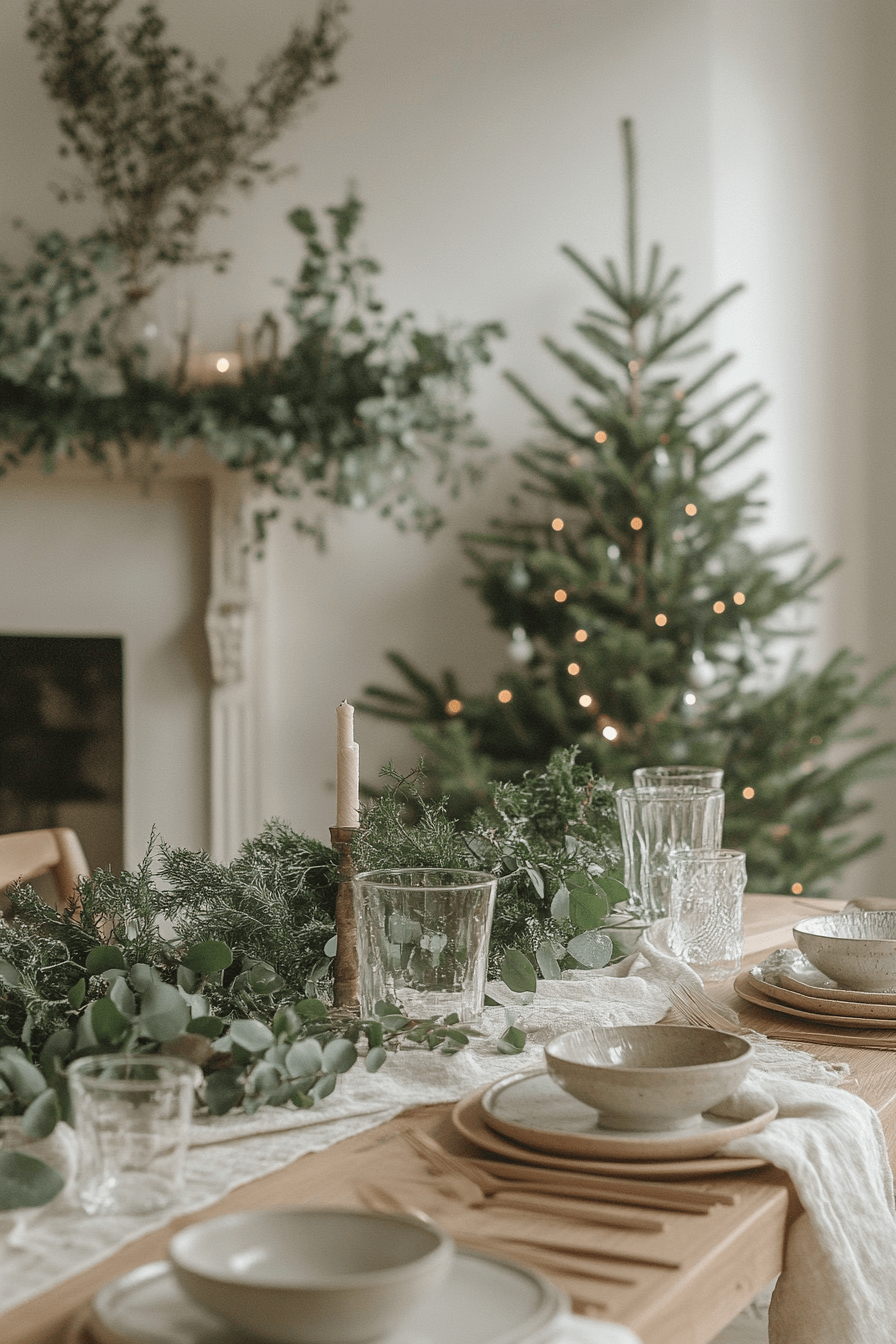 29 Minimalist Christmas Decor Ideas That Blend Simplicity and Holiday Joy 5 Greenery Whisper Christmas Touch