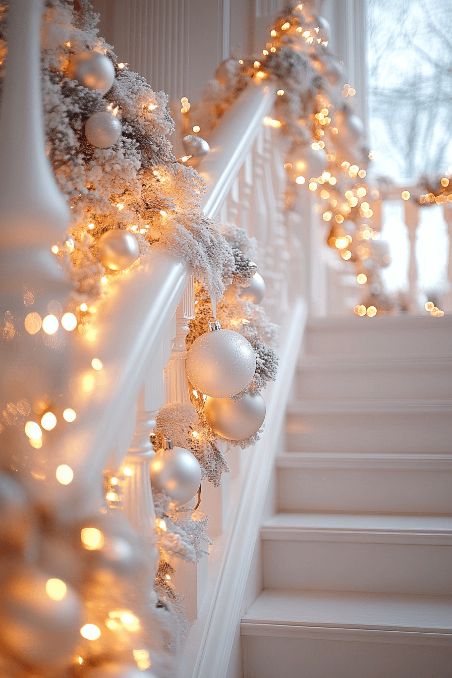 29 Christmas Decorating Ideas That Capture the Magic of Christmas 5 Sparkling Staircase Holiday Wonder