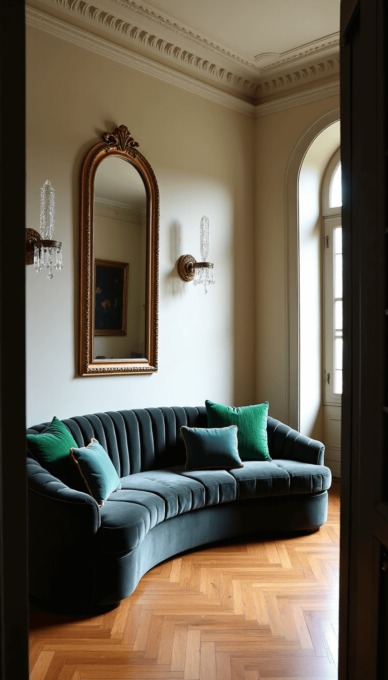 5610art Deco Grand Living Room Dusk