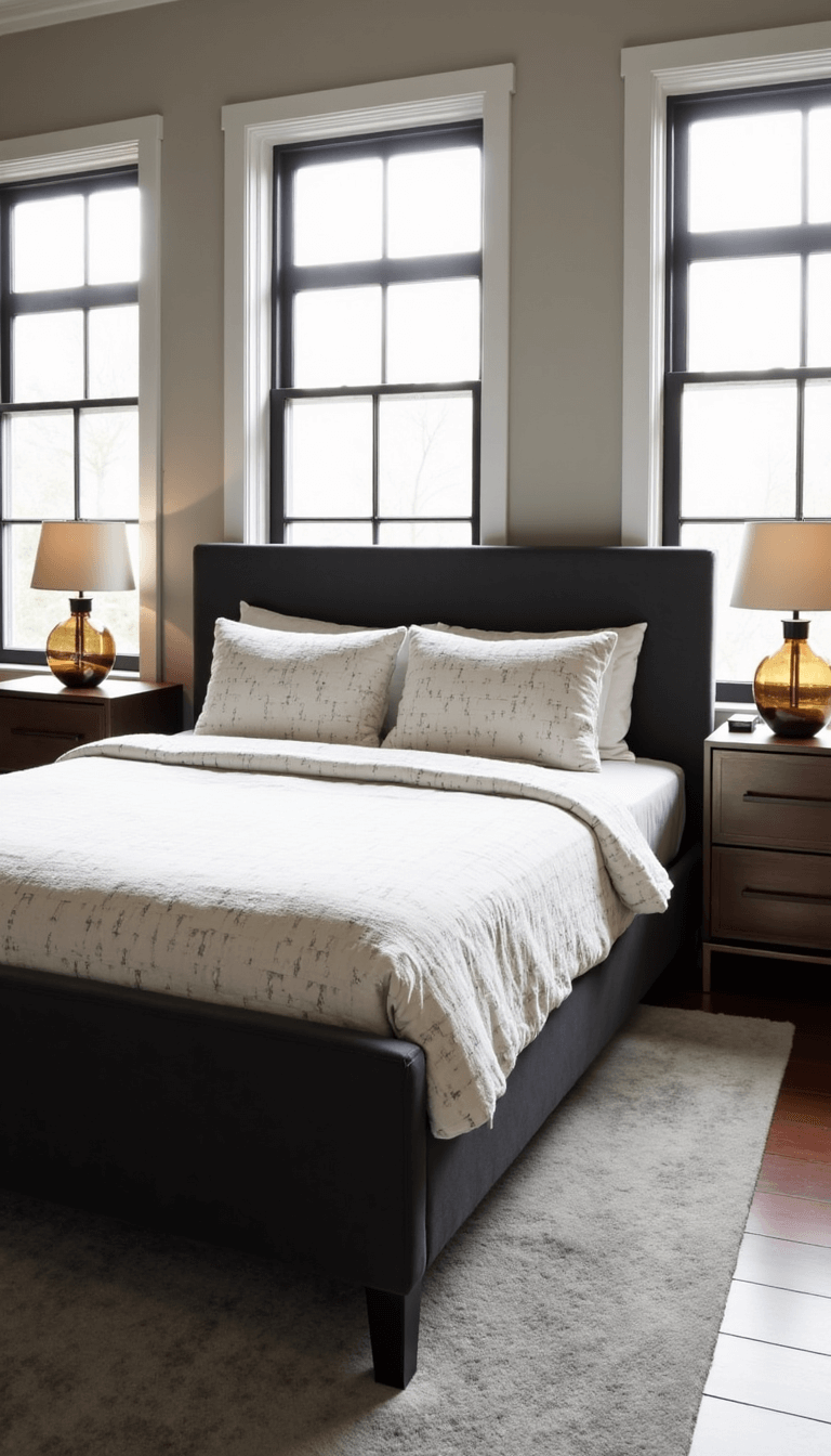 5627modern Industrial Bedroom Sanctuary