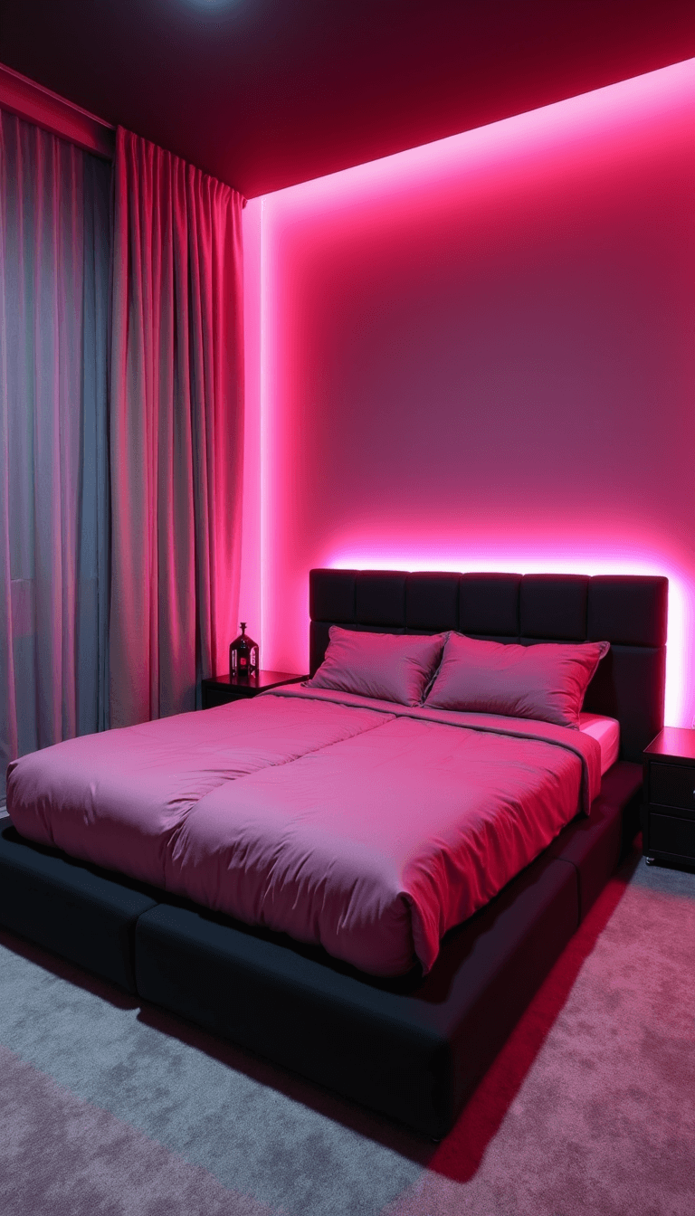 5642teen Pink Ombre Dream Bedroom