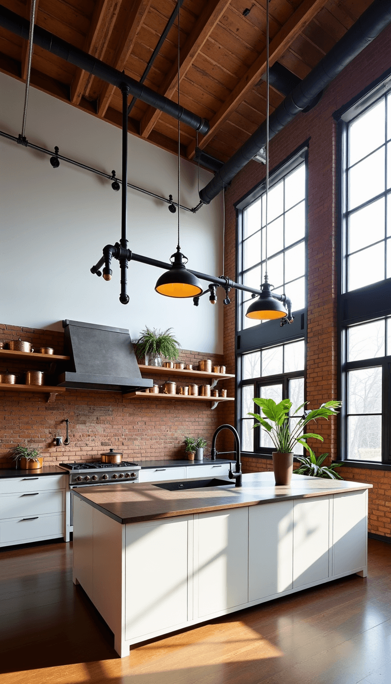 5657industrial Kitchen Clerestory Loft