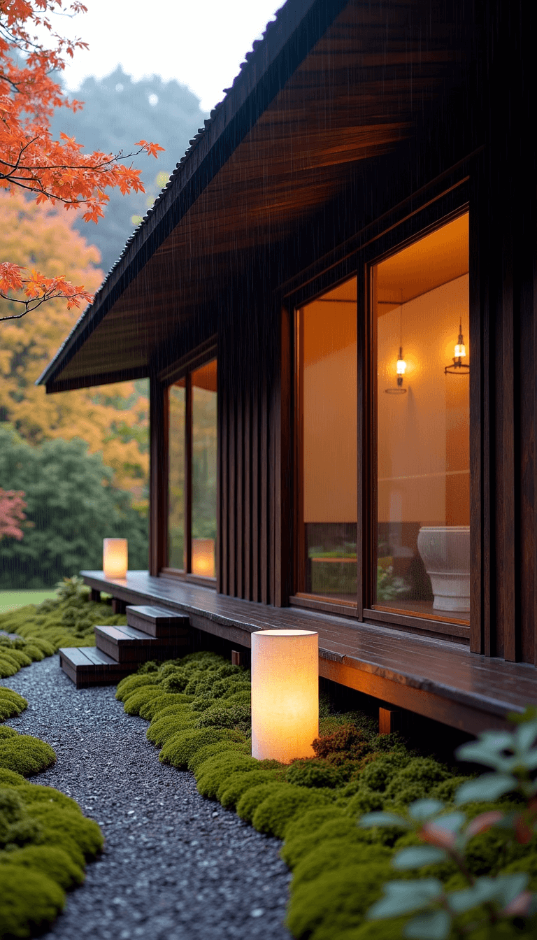 5692zen Cabin Autumn Rain