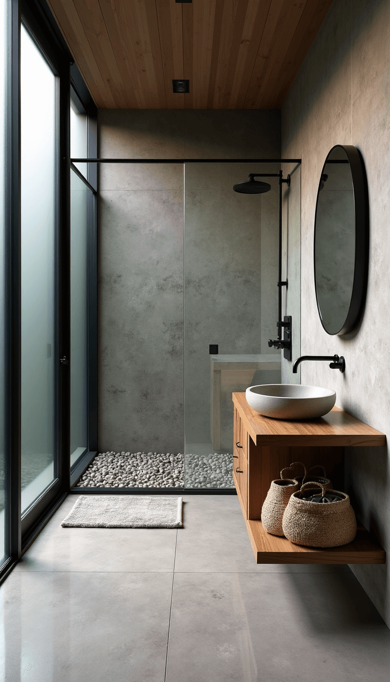 Wabi-Sabi Bathroom: Embracing Imperfect Natural Beauty in Your Personal Sanctuary 5706modern Concrete Stone Bathroom Dawn