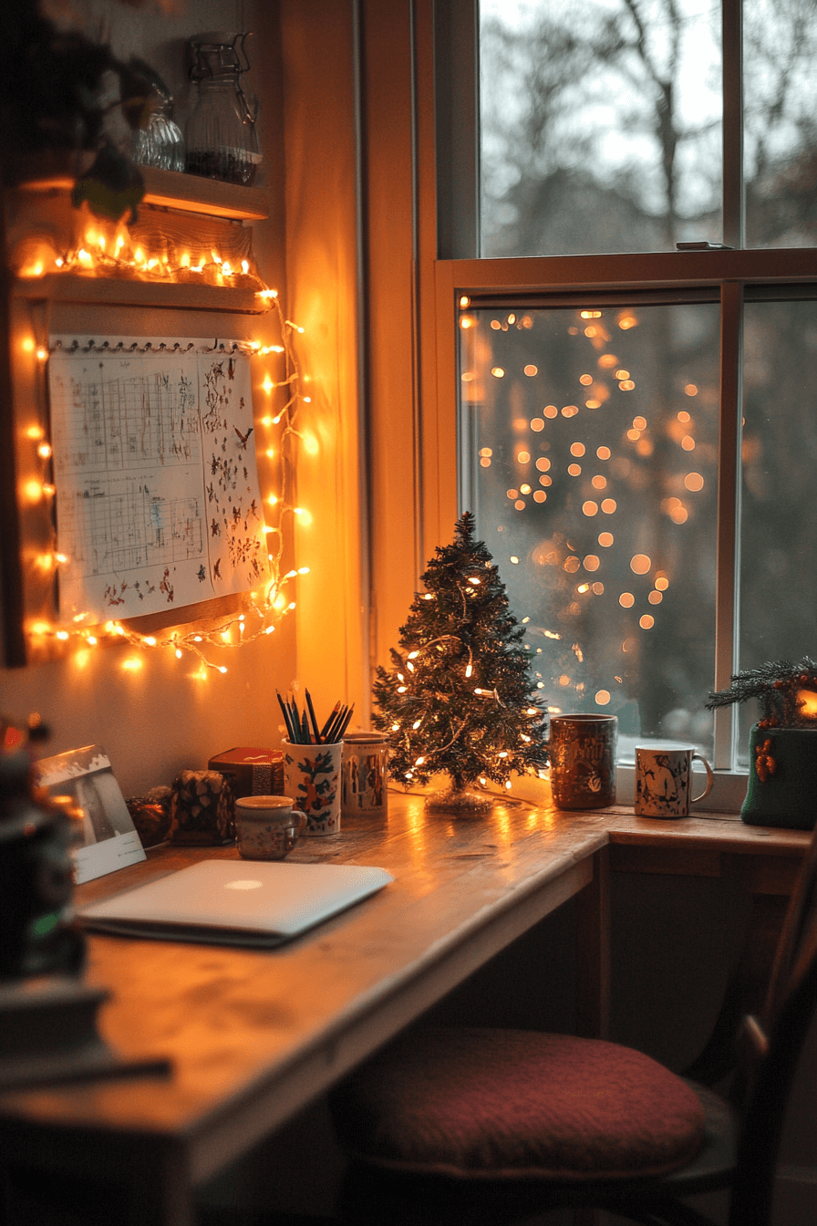 6 Festive Home Office Glow