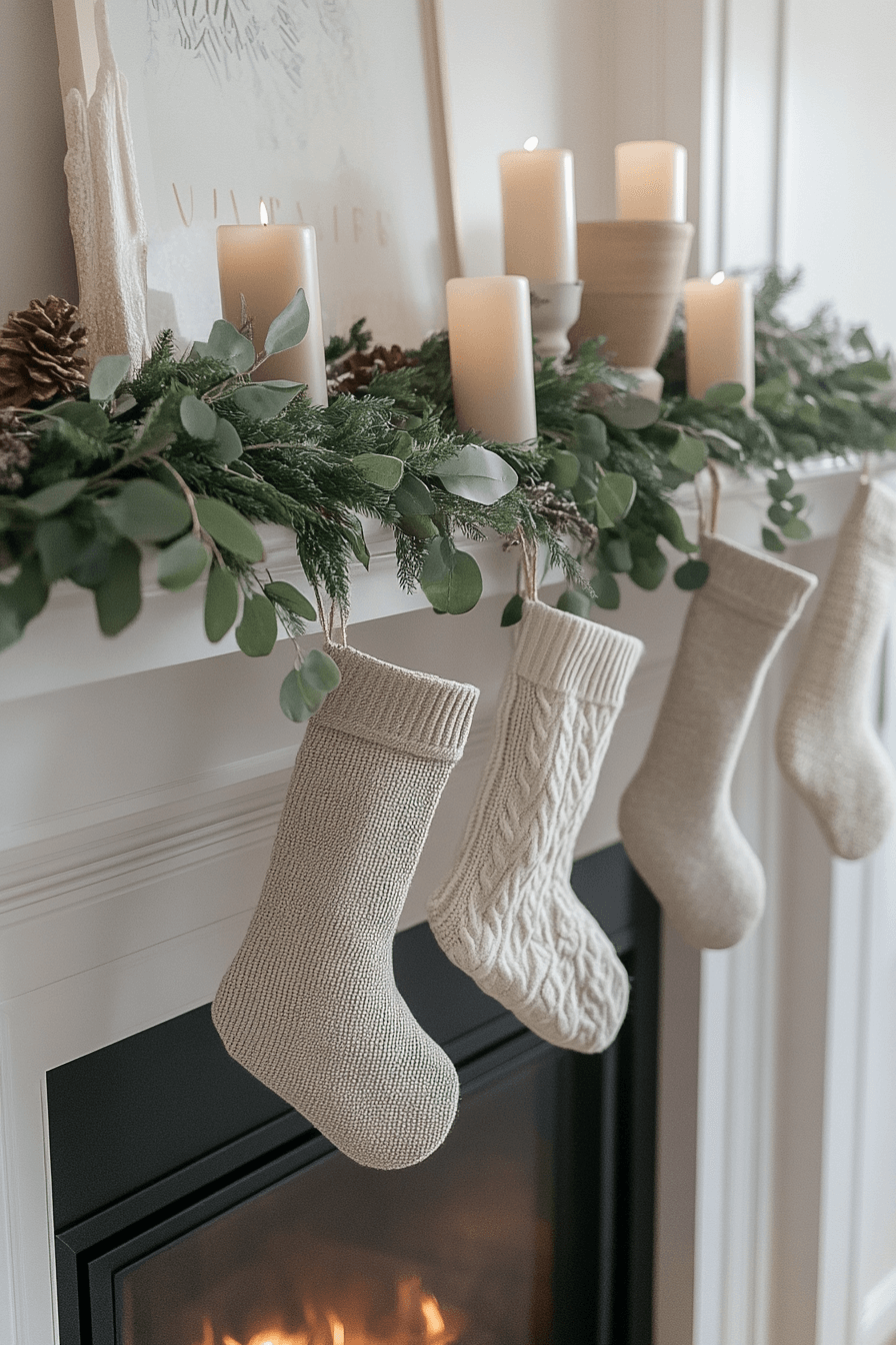 29 Minimalist Christmas Decor Ideas That Blend Simplicity and Holiday Joy 6 Muted Mantel Serene Spark