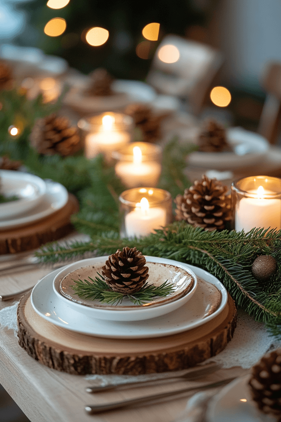 7 Evergreen Christmas Table Charm