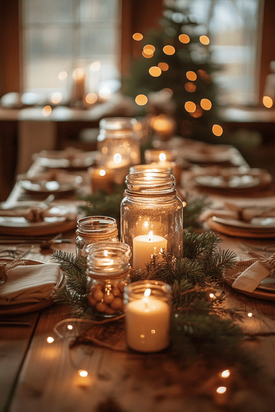 8 Rustic Christmas Table Warmth