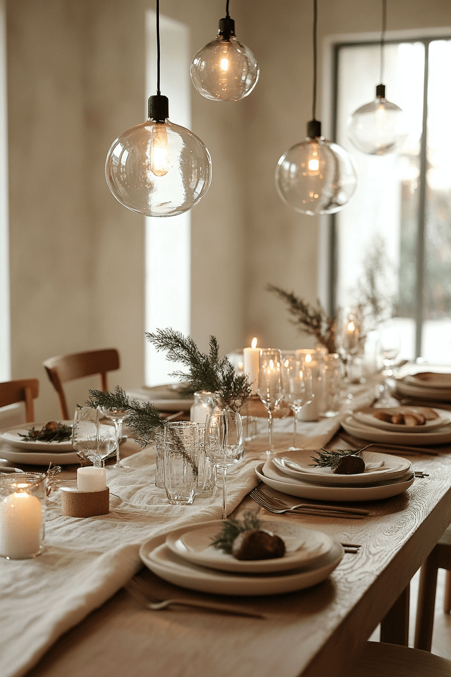 29 Minimalist Christmas Decor Ideas That Blend Simplicity and Holiday Joy 8 Simple Tabletop Holiday Elegance