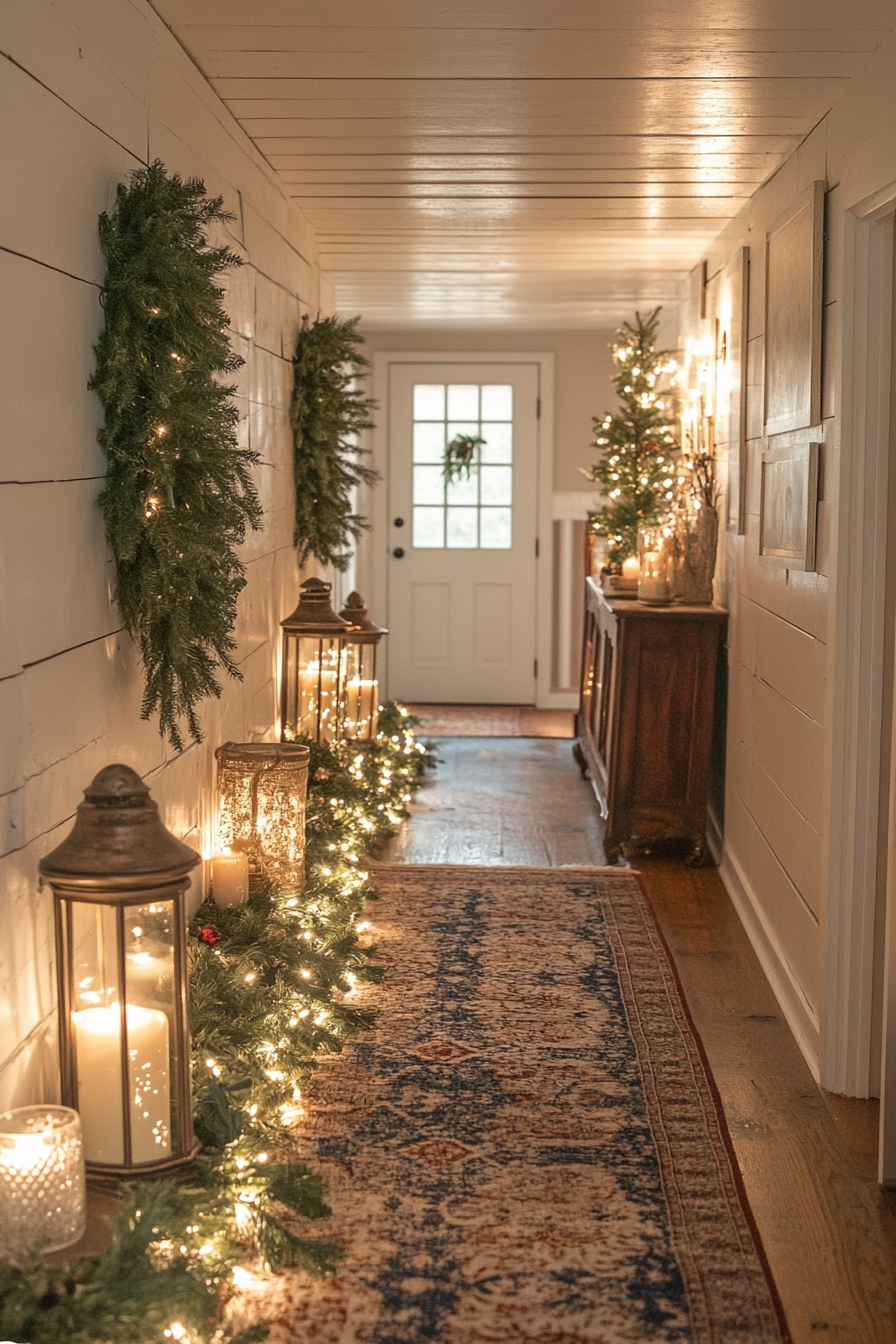 festive hallway warmth & light 1
