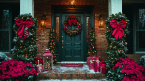front porch christmas decor 1