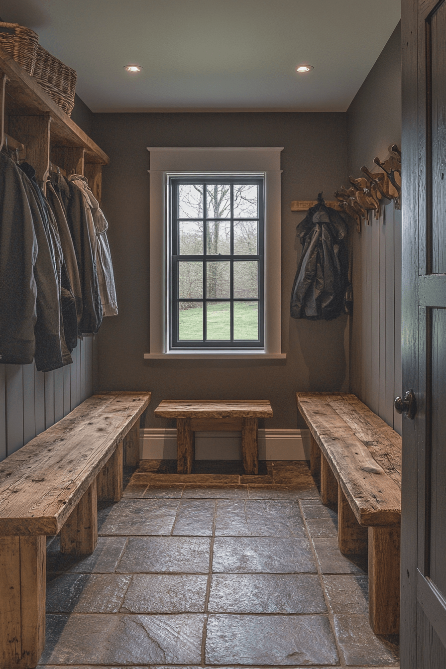 25 Antique Farmhouse Decor Ideas That Will Enhance Your Home’s Charm 13 Traditional Mudroom Rustic Character