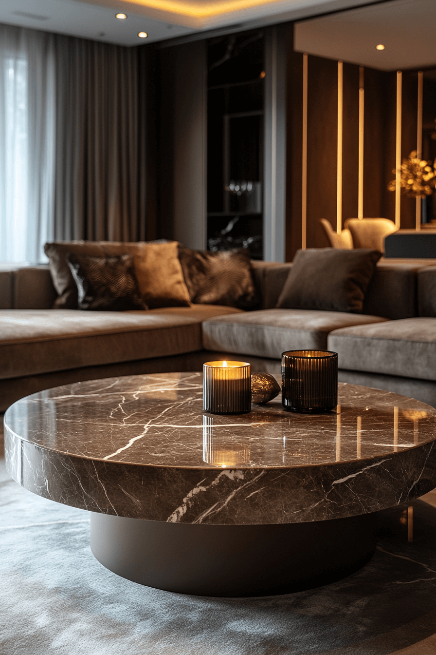 25 Coffee Table Decor Ideas to Refresh Your Living Room 14 Marble Coffee Table Sophistication