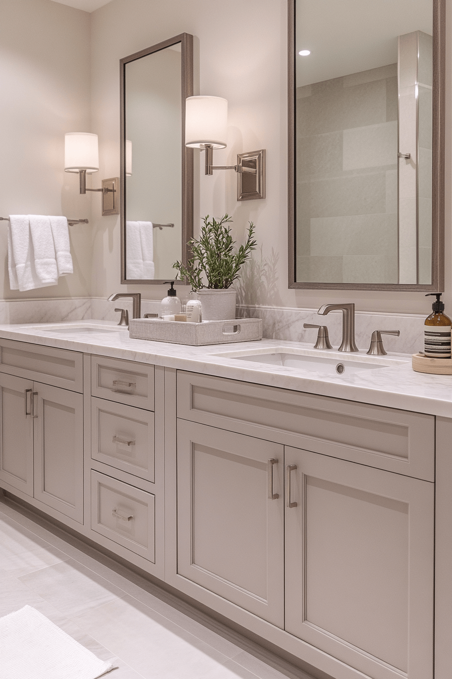 25 Luxury Bathroom Design Ideas to Add Glamour to Your Home 14 Sophisticated Balanced Bathroom Design