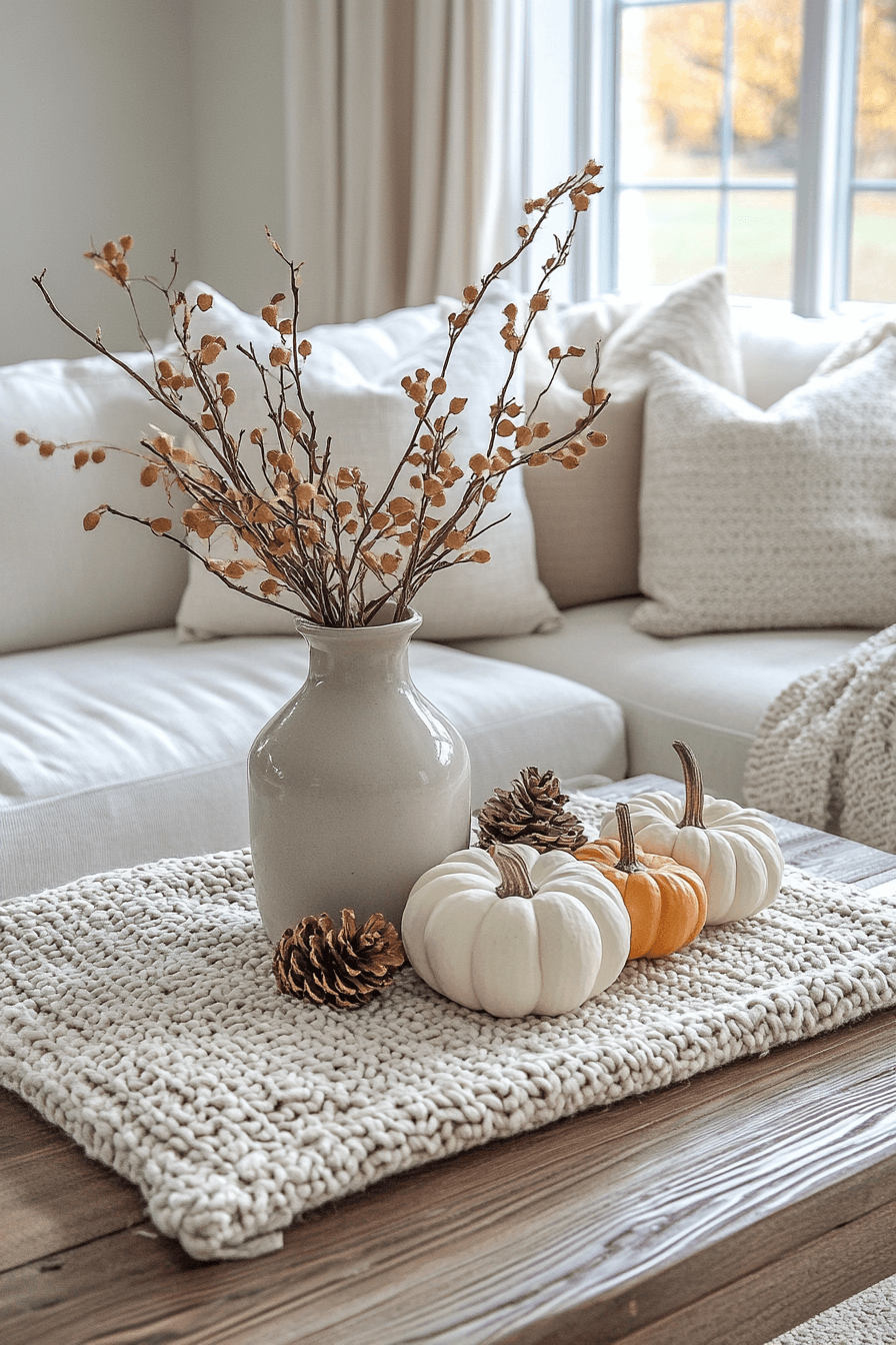 25 Coffee Table Decor Ideas to Refresh Your Living Room 16 Seasonal Coffee Table Styling