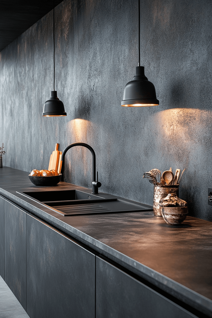 25 Backsplash Kitchen Ideas for a Bold and Beautiful Design 18 Concrete Modern Edge