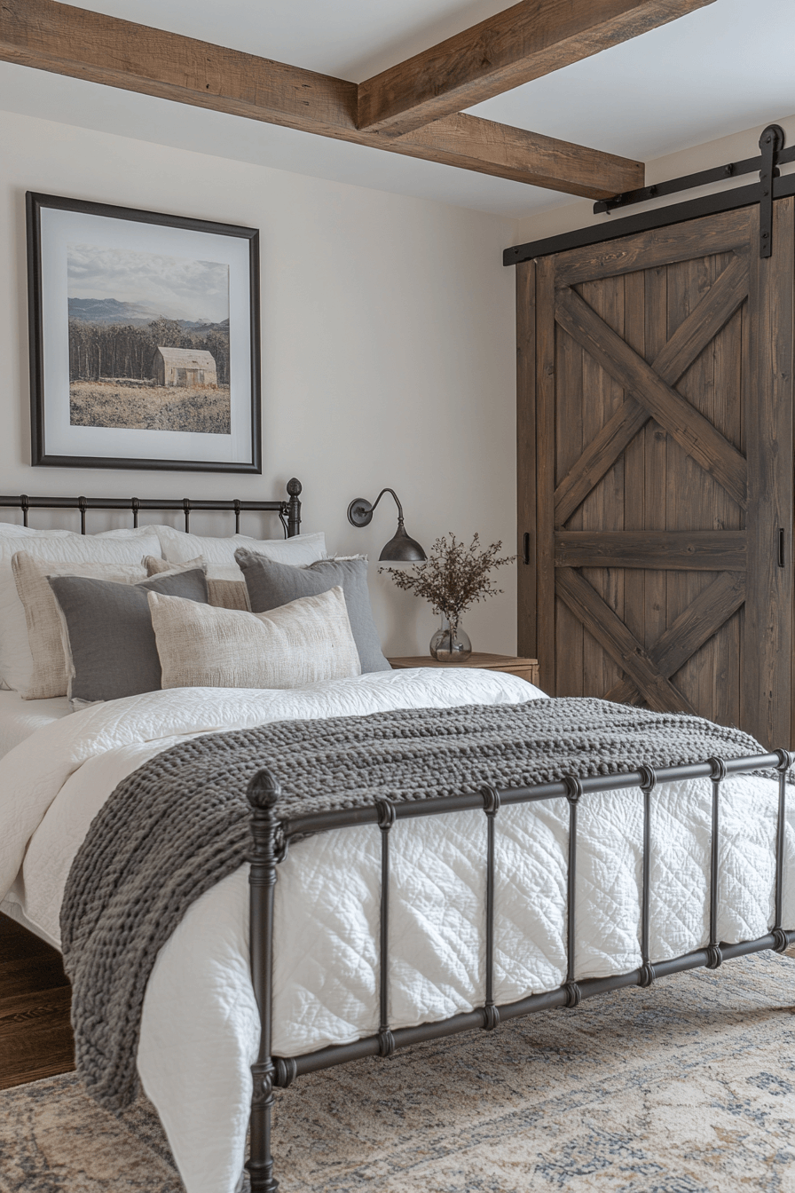25 Guest Room Ideas That Will Impress Your Visitors 18 Farmhouse Modern Guest Room Blend