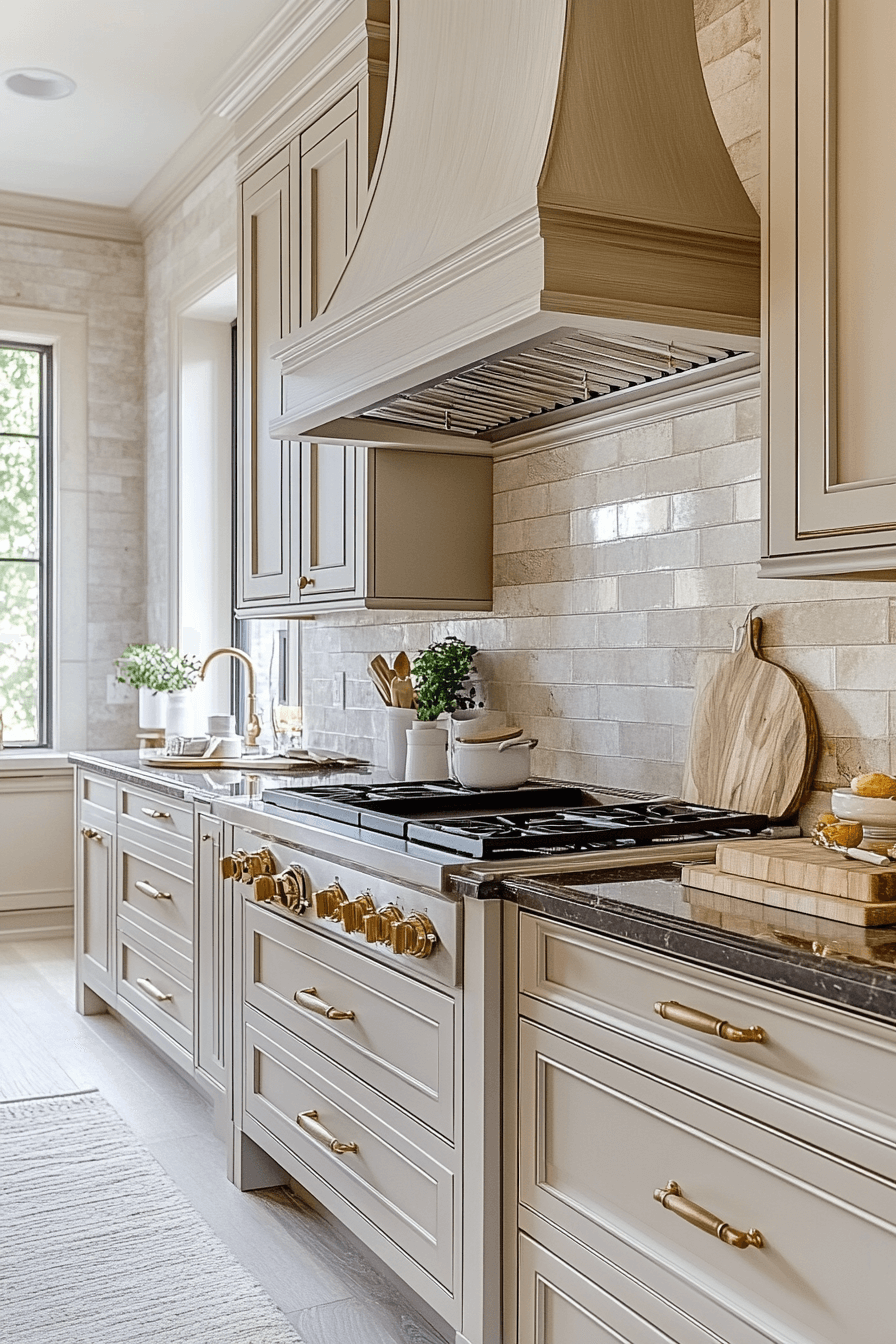 25 Neutral Kitchen Cabinets to Create a Calming Cooking Space 18 Sepia Vintage Warmth