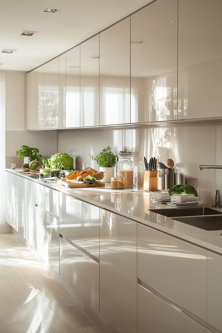 25 Neutral Kitchen Cabinets to Create a Calming Cooking Space 19 Frost Cool Serenity