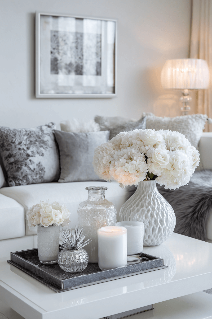 25 Coffee Table Decor Ideas to Refresh Your Living Room 19 Monochrome Coffee Table Focus
