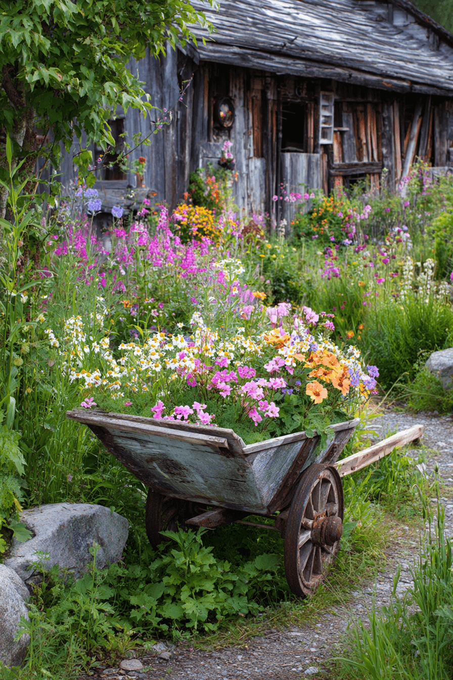 25 Antique Yard Decor Ideas for a Warm and Inviting Outdoor Vibe 19 Vintage Garden Upcycling