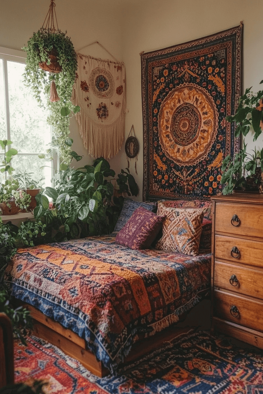 25 Guest Room Ideas That Will Impress Your Visitors 2 Eclectic Boho Guest Room Style