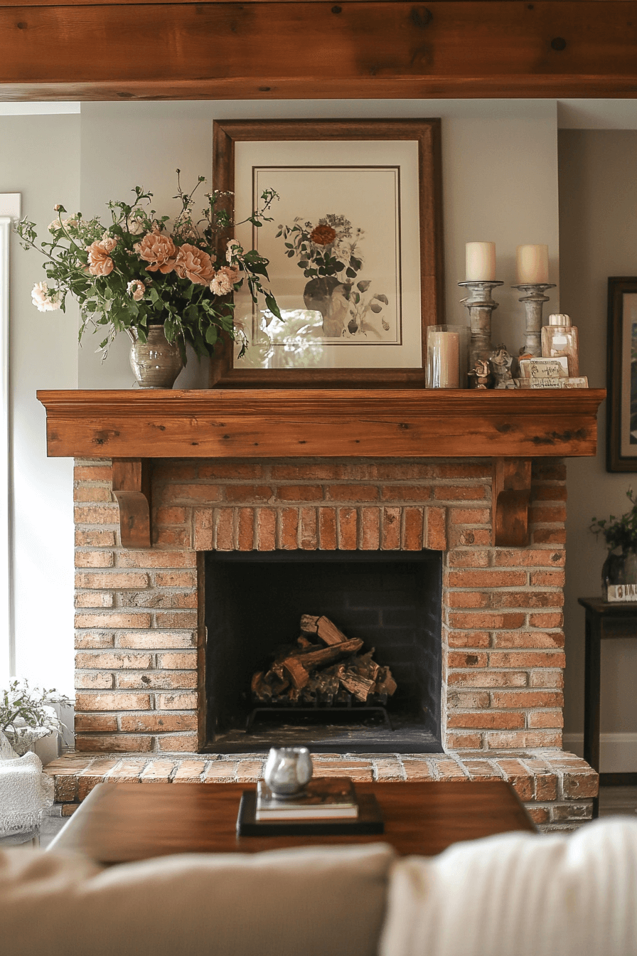 25 Fireplace Interior Ideas to Enhance Your Home’s Ambience 2 Timeless Classic Brick Fireplace